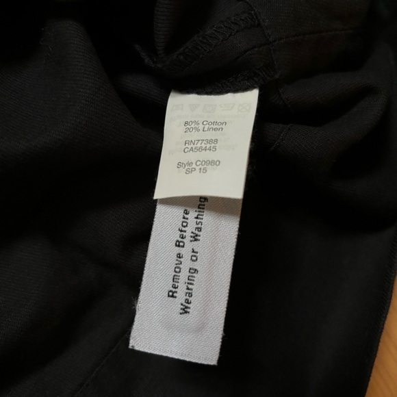 NWT Madewell Belted Linen Blend Black Midi Skirt - Picture 7 of 9